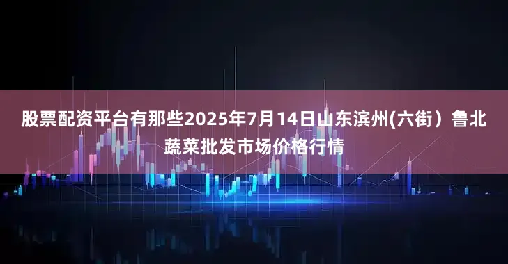 股票配资平台有那些2025年7月14日山东滨州(六街)鲁北蔬菜批发市场价格行情
